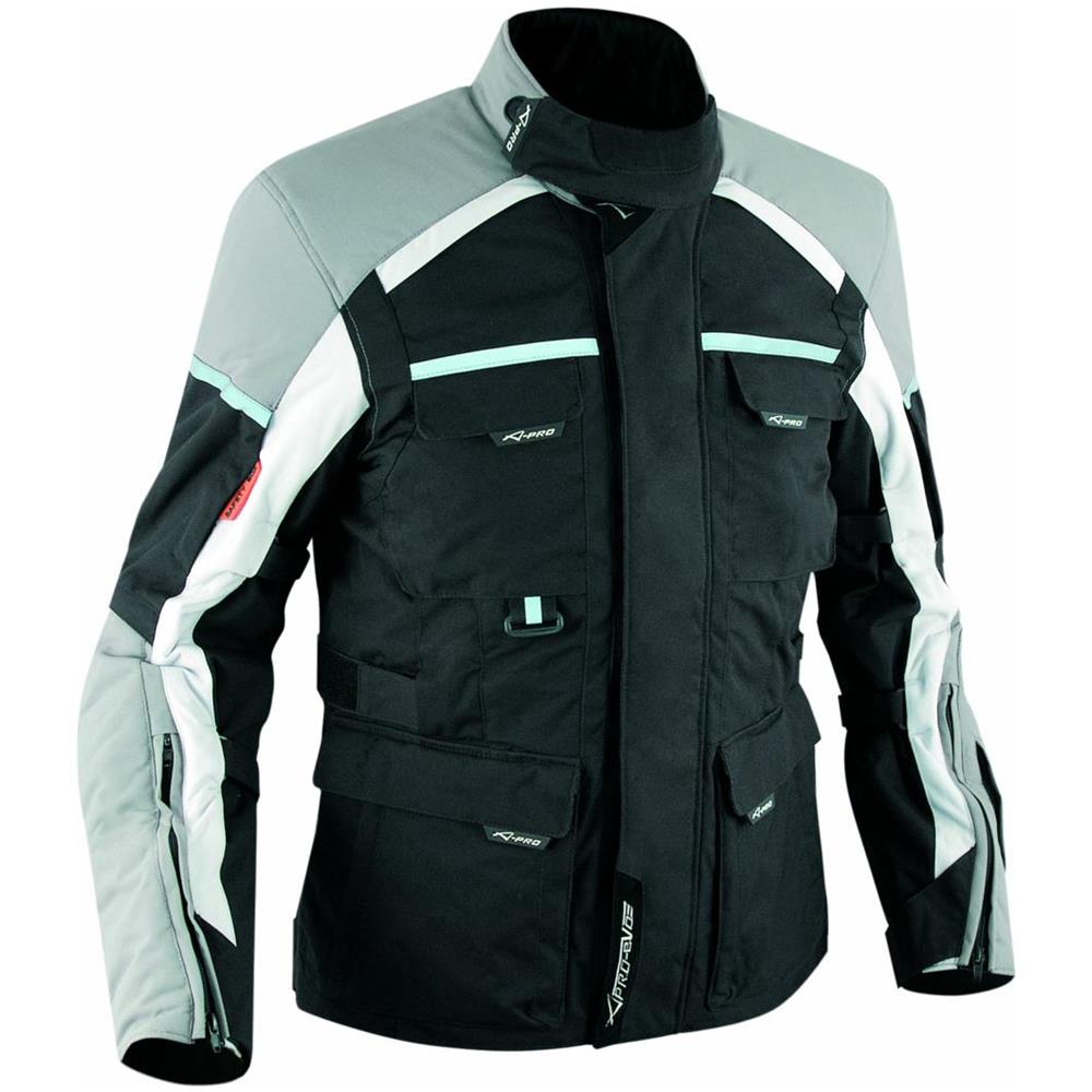 Giacca Tessuto Moto Impermeabile Termica Sfoderabile Touring Cordura Grigio L - Foto 1