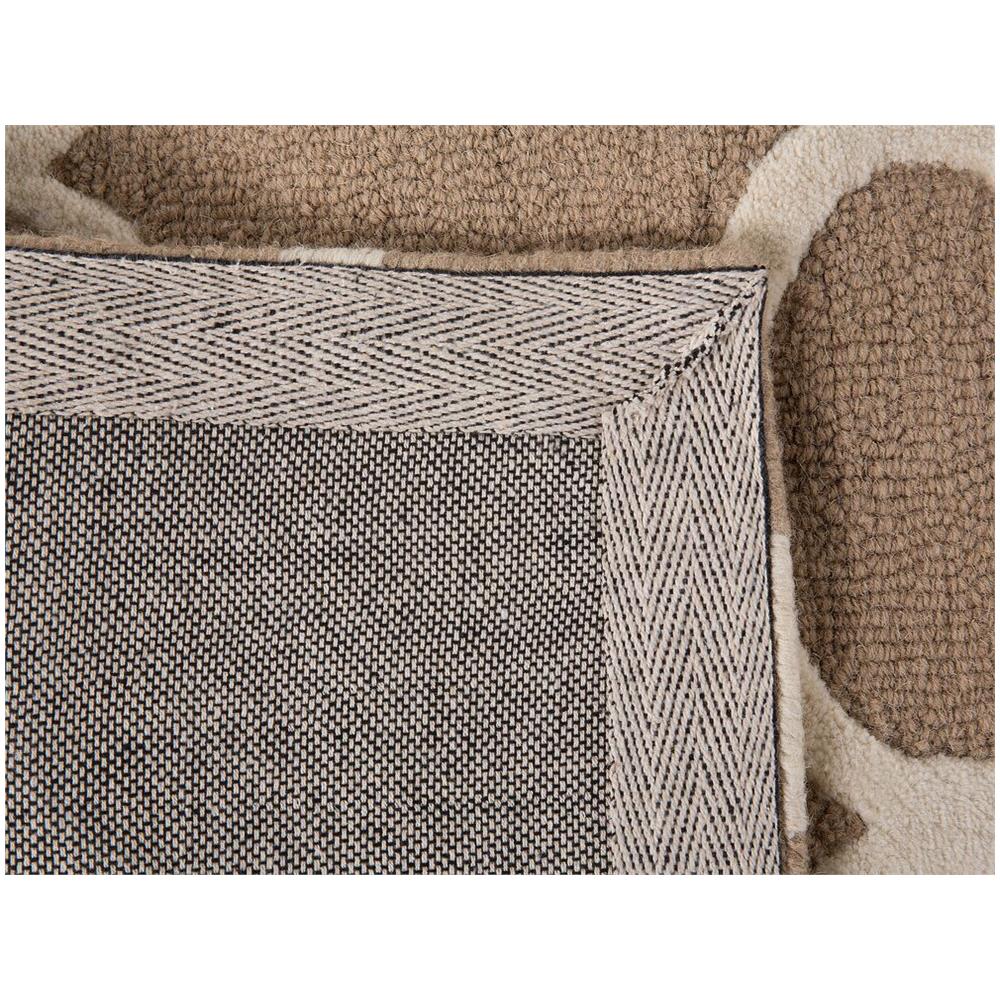 Tappeto In Lana E Cotone Beige - Tappeto Moderno Di Design - 80x150cm - Erbaa - Foto 12