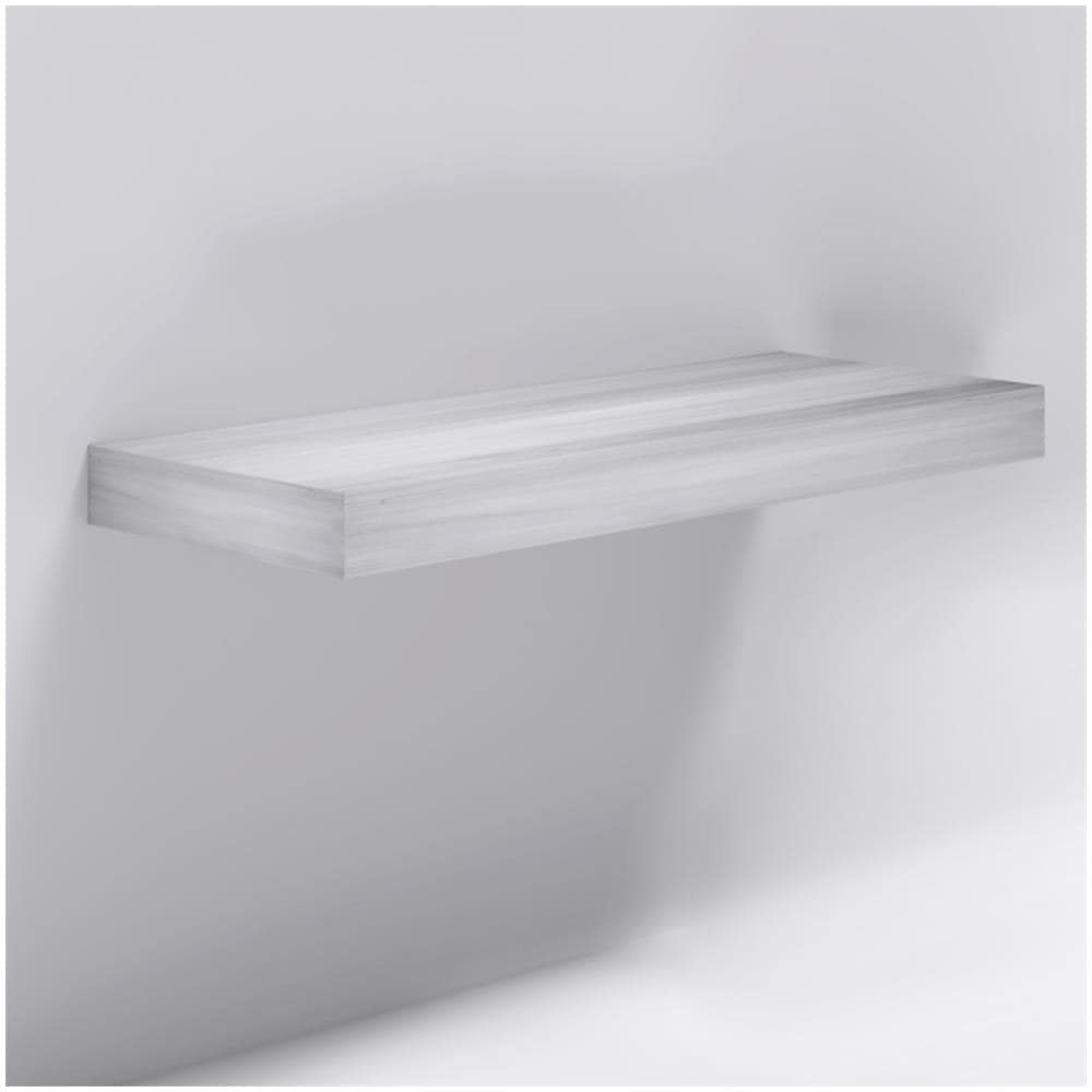 Mensolone In Laminato Sospeso Per Lavabi Da Appoggio Arredo Bagno Made In Italy *** Finitura- : Olmo Chiaro, Misure : L109xp50xh10 Cm Con Staffe - Foto 2