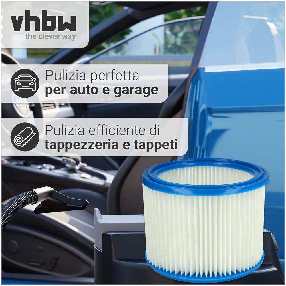 Set Da 2x Filtro A Pieghe Piatte Sostituisce Nilfisk 302000461, 302000490 Per Aspiratore Umido /secco - Cartuccia Filtrante - Foto 9