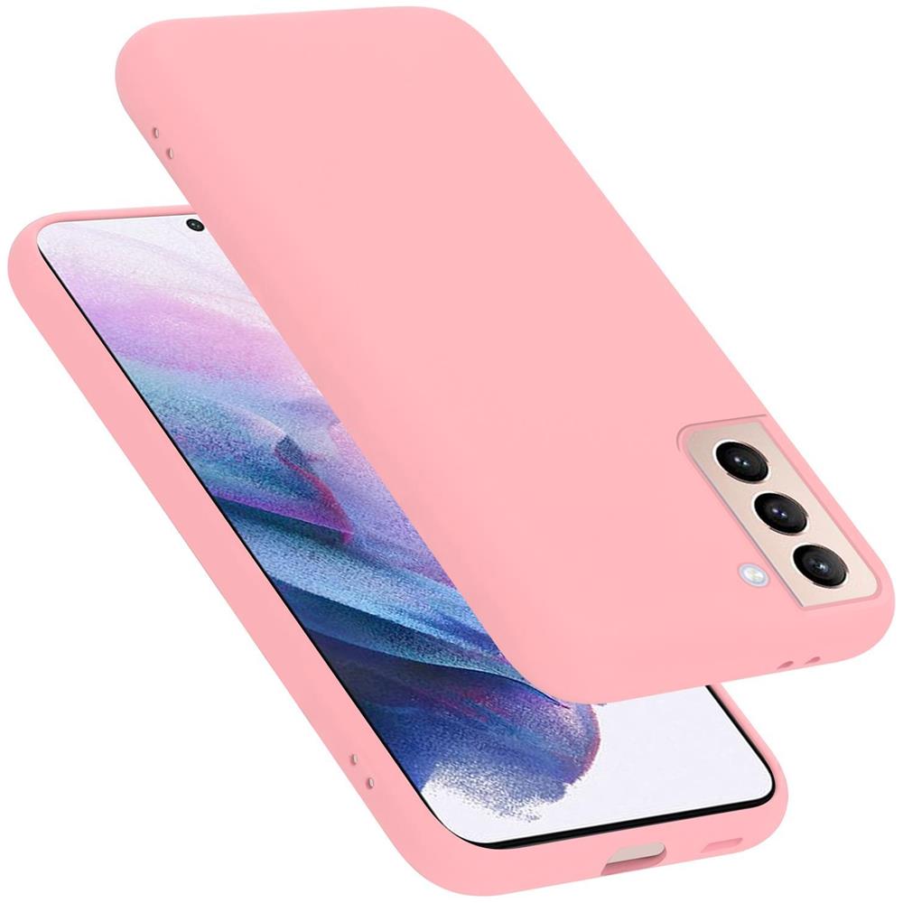 Custodia Compatibile Con Samsung Galaxy S21 Plus In Liquid Rosa - Coperchio Protettivo In Silicone Tpu Flessibile - Foto 1