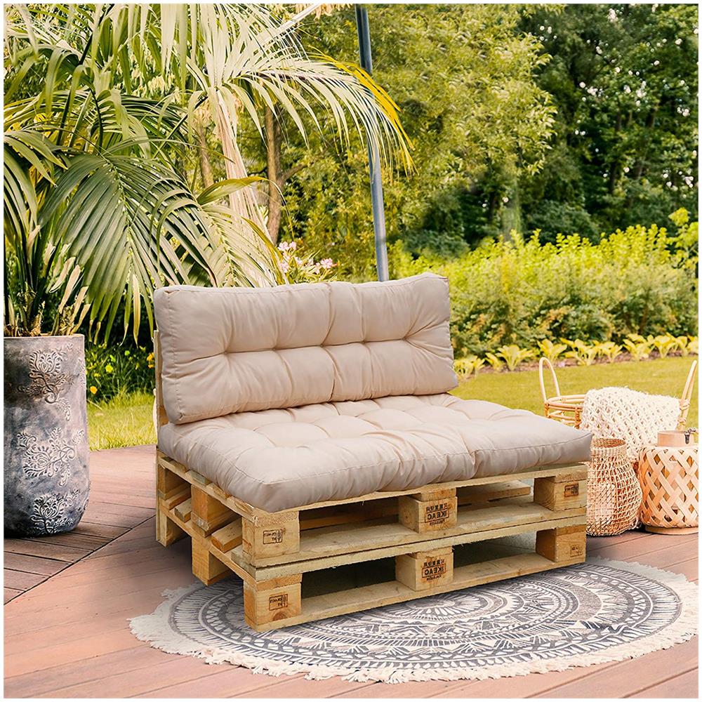 Set Di 2 Cuscini Da Esterno Color Talpa - Riouta - Foto 4