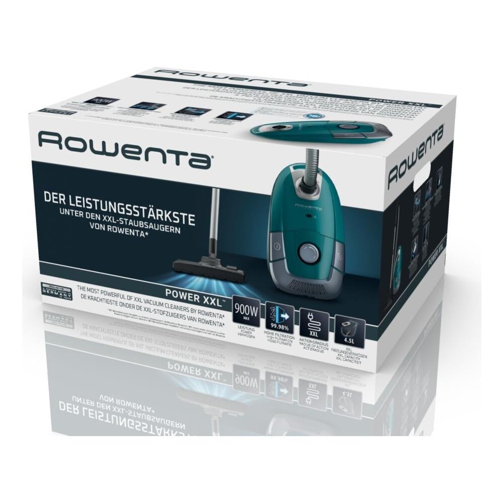 Ro3143ea Aspirapolvere Con Sacchetto, Motore A Basso Consumo, Capacità Di 4,5 L, Molti Accessori, Parquet Di Potenza Xxl, Blu / grigio - Foto 8