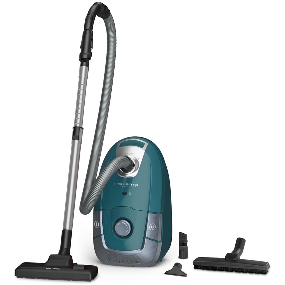 Ro3143ea Aspirapolvere Con Sacchetto, Motore A Basso Consumo, Capacità Di 4,5 L, Molti Accessori, Parquet Di Potenza Xxl, Blu / grigio - Foto 2