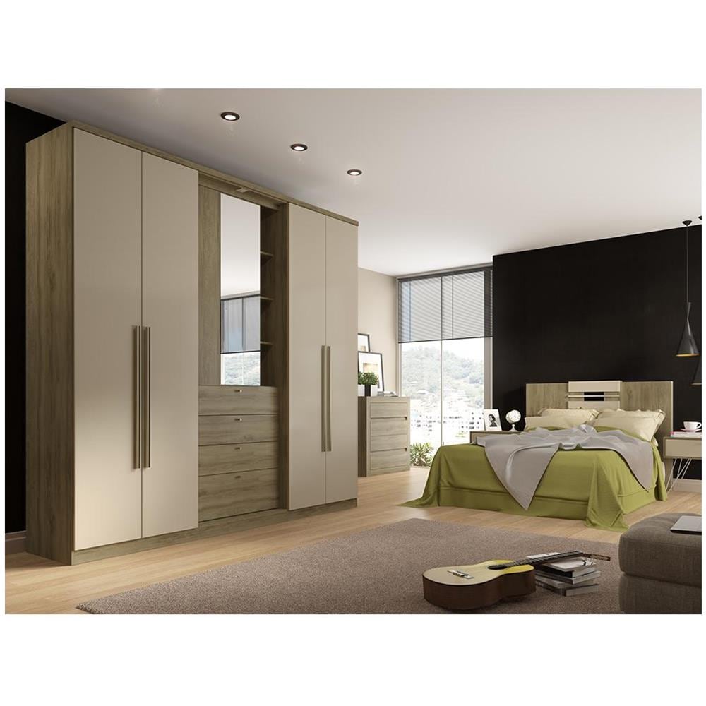 Armadio Da Corridoio Con Specchio E Seduta Imbottita – 115x37x185 Cm, MDF Con Modanatura Nera, Ripiano Per Ombrelli E Protezione Antiribaltamento