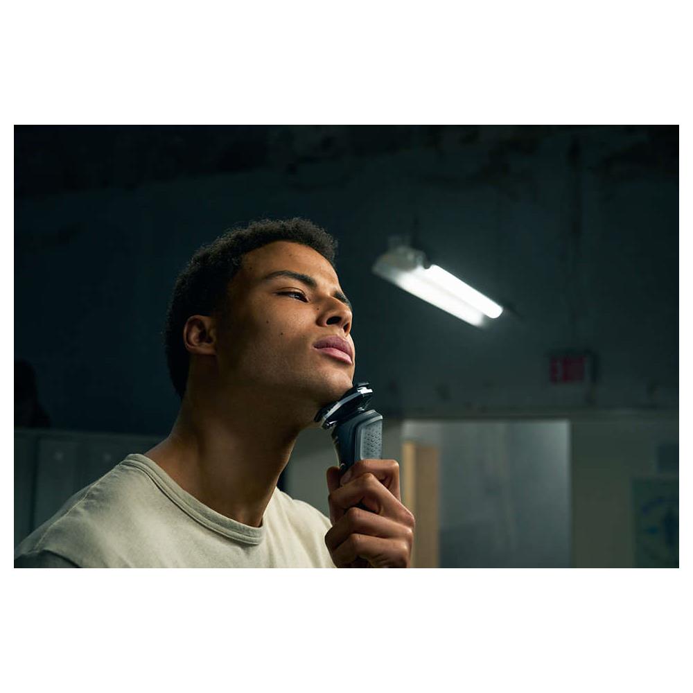 Rasoio Ricaricabile Series 5000 S5898/35 Wet & Dry Testine Flessibili Autonomia fino a 60 Minuti Rifinitore di Precisione Integrato Colore Nero - Foto 6