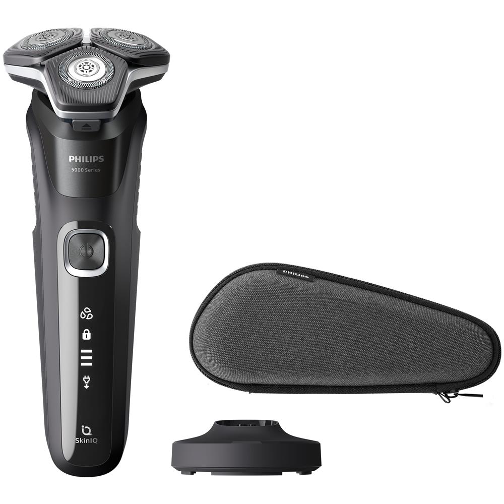 Rasoio Ricaricabile Series 5000 S5898/35 Wet & Dry Testine Flessibili Autonomia fino a 60 Minuti Rifinitore di Precisione Integrato Colore Nero - Foto 2