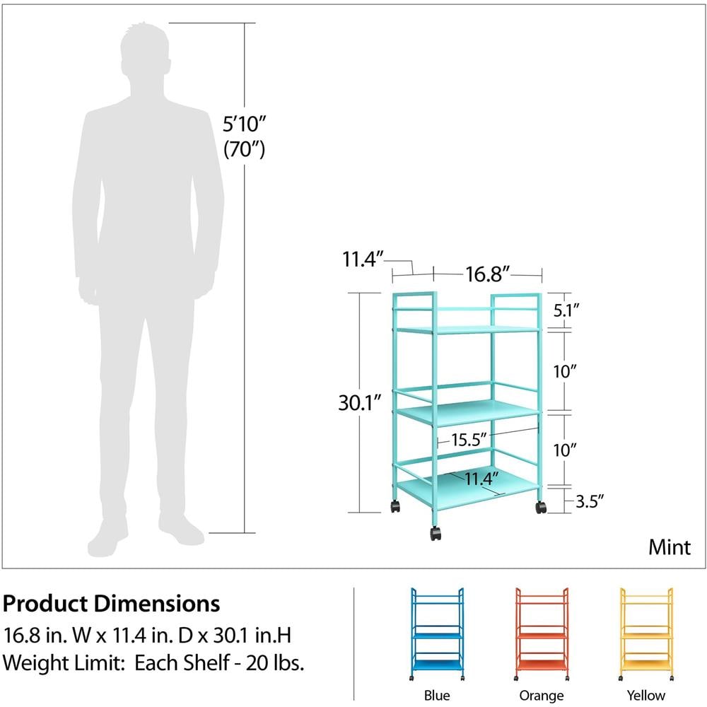 Carrello Novogratz Cache Metal Menta - Foto 2