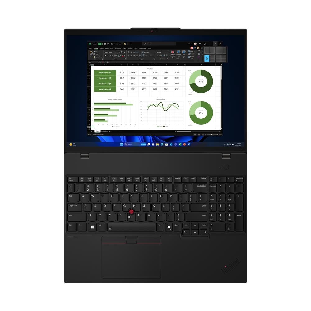 Notebook ThinkPad L16 Monitor 16" WUXGA Intel Core Ultra 7 155U Ram 16 GB 512 GB Intel Graphics 2 x 3.2 Gen 1 Type A 1 x 3.2 Gen 2 Type C Windows 11 Pro - Foto 16