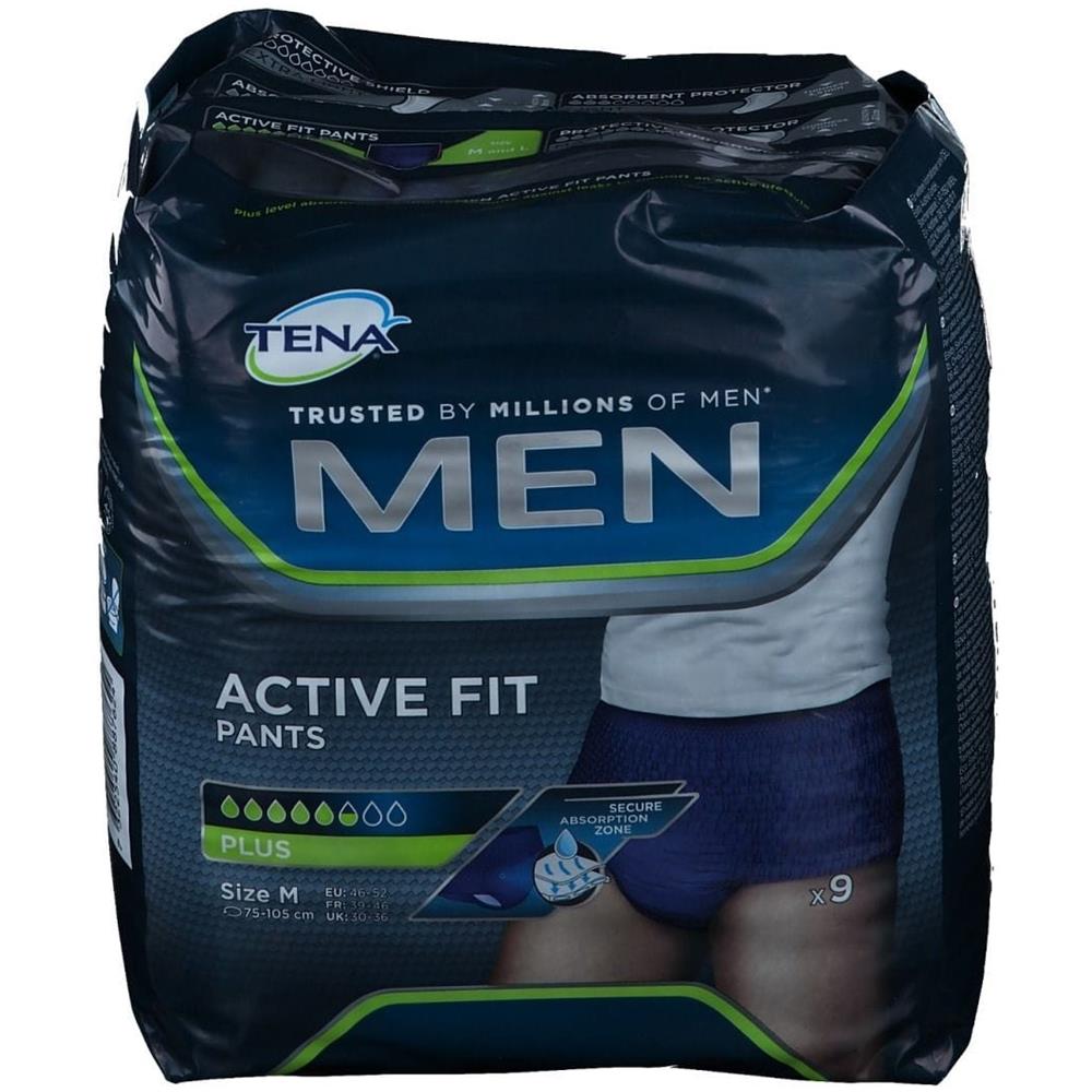 Pull Up Uomo Tena Men Pants Active Fit M 9 Pezzi - Foto 5