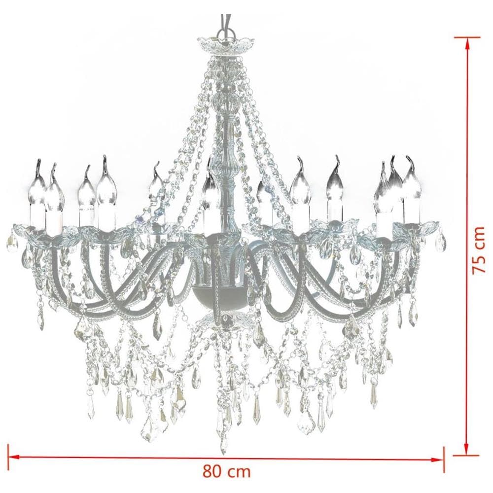 Lampadario da Soffitto in Vetro con 1600 cristalli - Foto 19