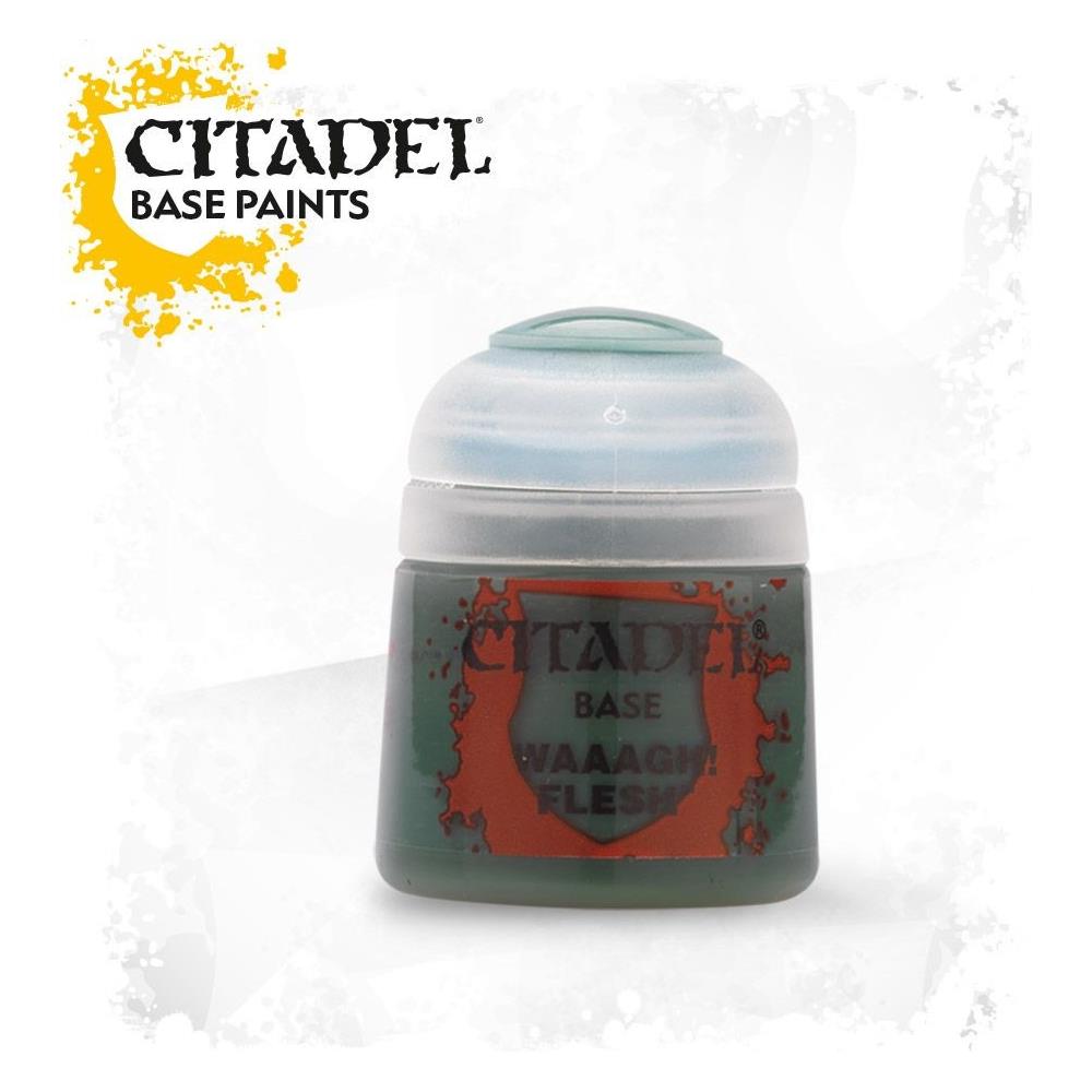 2 Pezzi Citadel Colore Acrilico Waaagh Flesh 12 Ml 2 Confezioni Warhammer - Foto 2