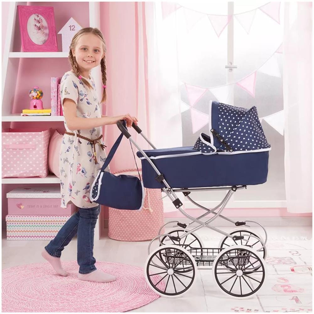Passeggino Per Bambole Classic Deluxe Blu 12151aa - Foto 2