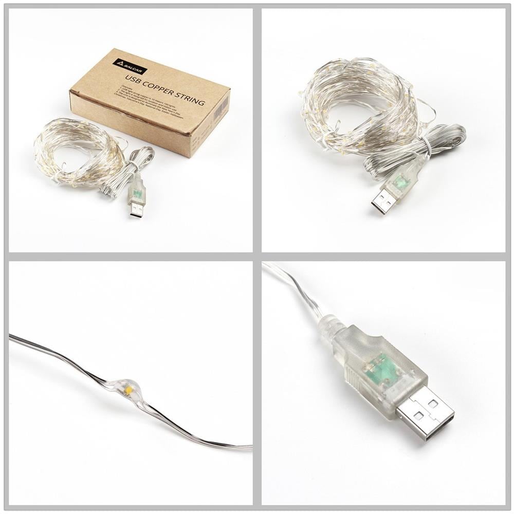 Catena Luminosa A Led Bianco Caldo 10 Metri - Foto 2