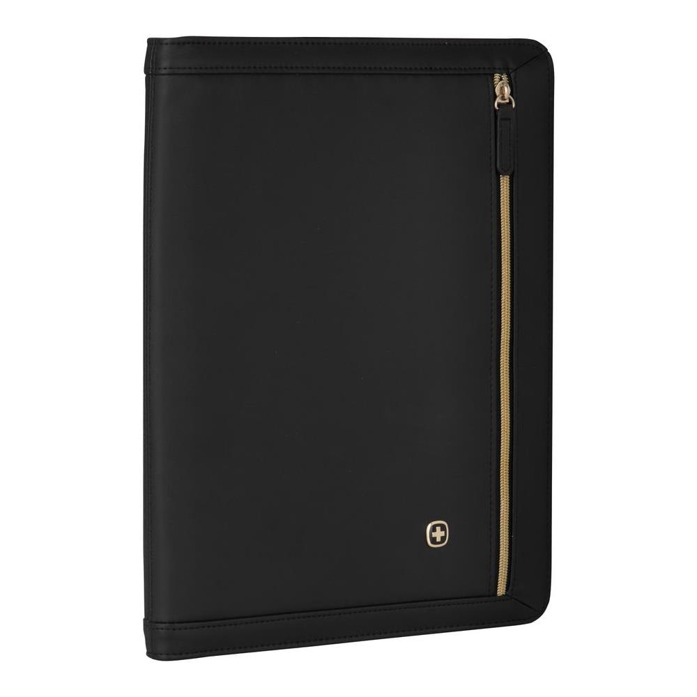 Padfolio da Donna in Ecopelle Amelie per Tablet 10" con Cerniera e Tasca - Nero - Foto 4