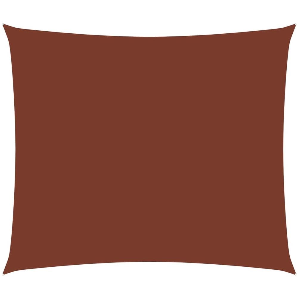 Parasole a Vela Oxford Rettangolare 4x5 m Terracotta - Foto 1