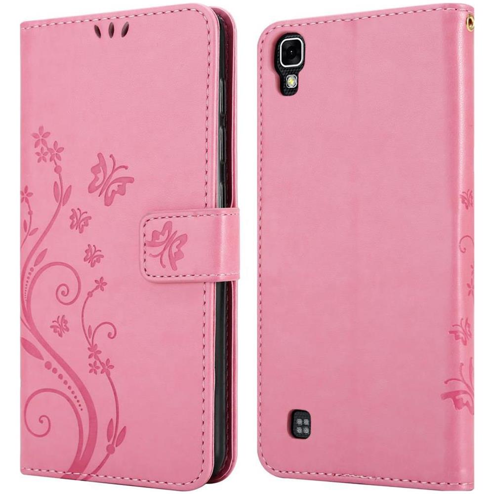Custodia Compatibile Con Lg Xpower In Rosa Fiore - Coperchio Protettivo In Design Floreale Con Chiusura Magnetica, Funzione Stand E Slot Per Carte - Foto 8