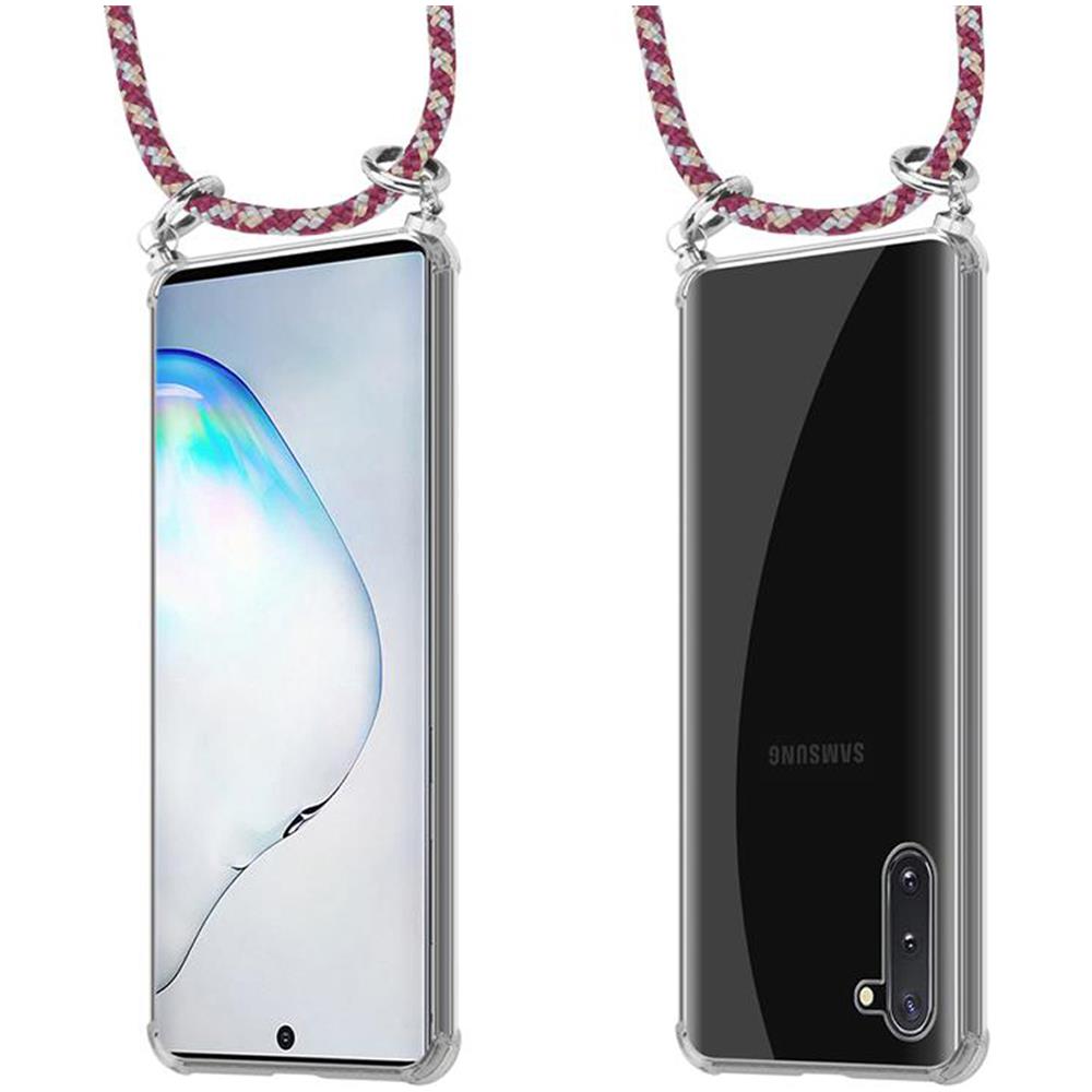 Catena Di Telefoni Cellulari Compatibile Con Samsung Galaxy Note 10 In Rosso Giallo Bianco - Coperchio Protettivo In Silicone Con Anelli D'argento, Cinturino In Corda E Custodia Staccabile - Foto 8