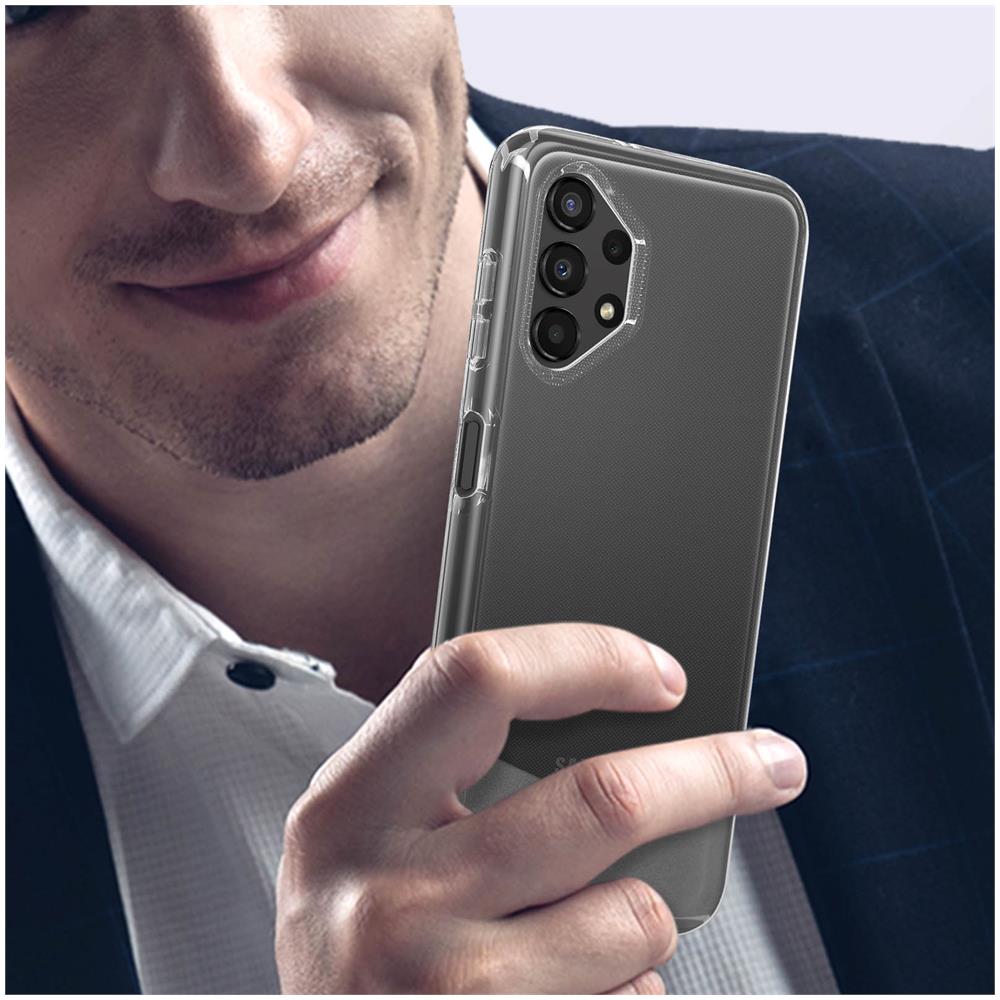 Cover Galaxy A13 4g Sistema Tryax Anti-cadute 1m Pure Trasparente - Foto 5