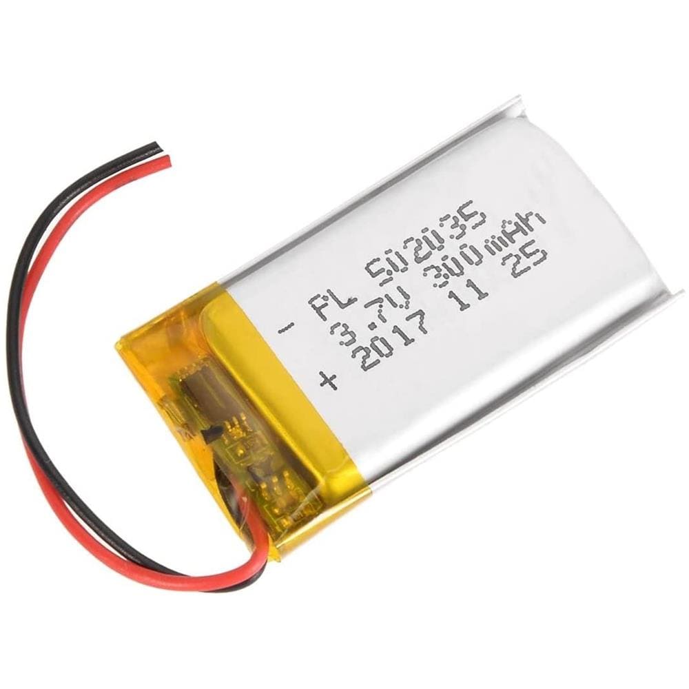 1 Pezzo Batteria Lipo Ricaricabile 502035 (3.7v, 300mah Lipo) Per Cuffie Bluetooth, Smart Watch, Pos, Strumenti Medicali E Altri Dispositivi Portatili - Foto 2