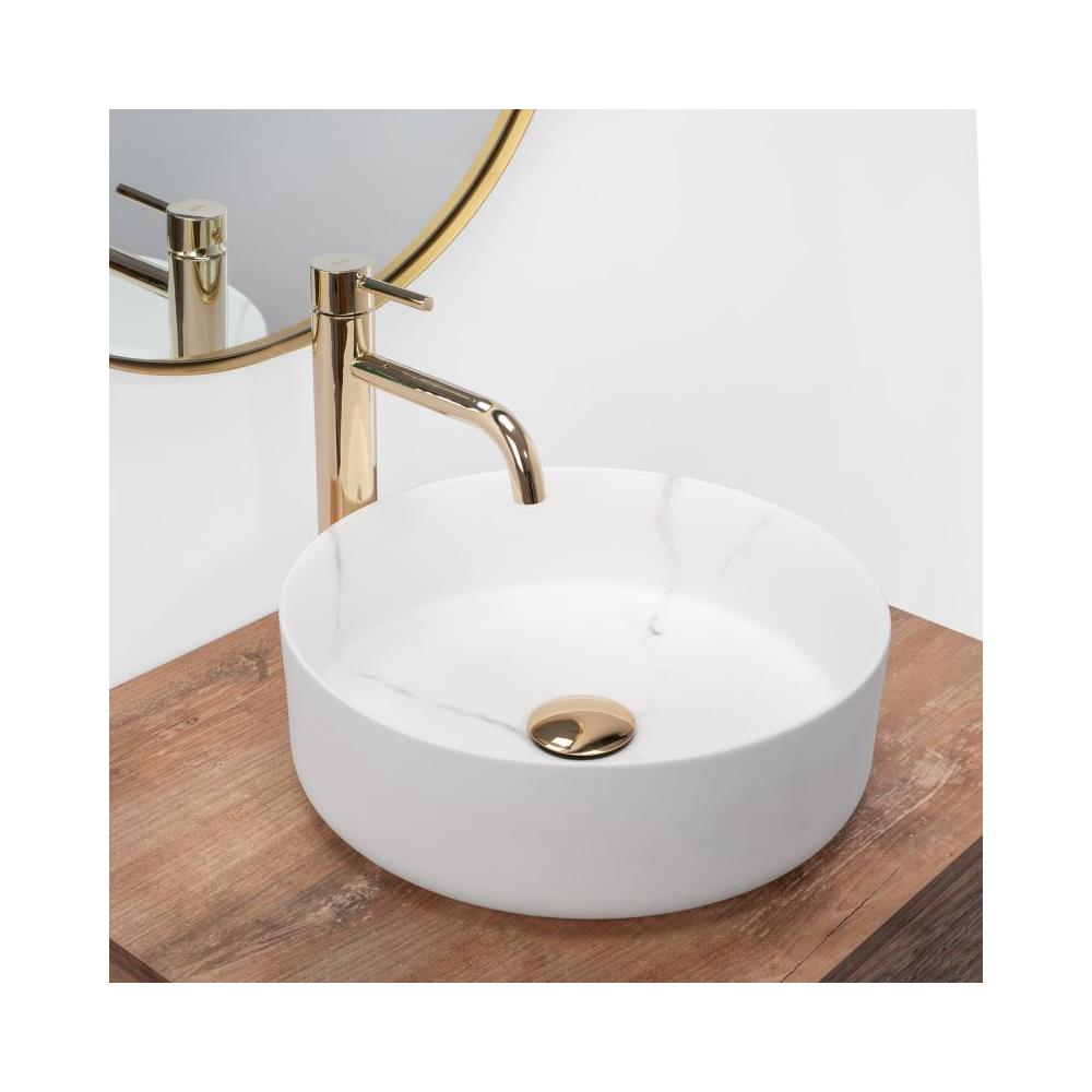 Lavabo Da Appoggio Sami Marble Mat - Foto 2