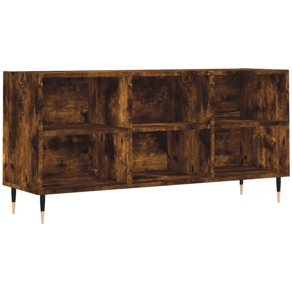 Mobile Porta Tv Rovere Fumo 103,5x30x50 Cm In Legno Multistrato - Foto 2
