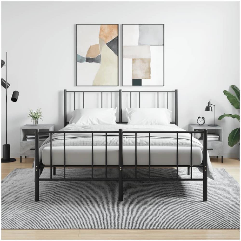 Comodini 2 Pz Grigio Cemento 40x35x47,5 Cm In Legno Multistrato - Foto 1