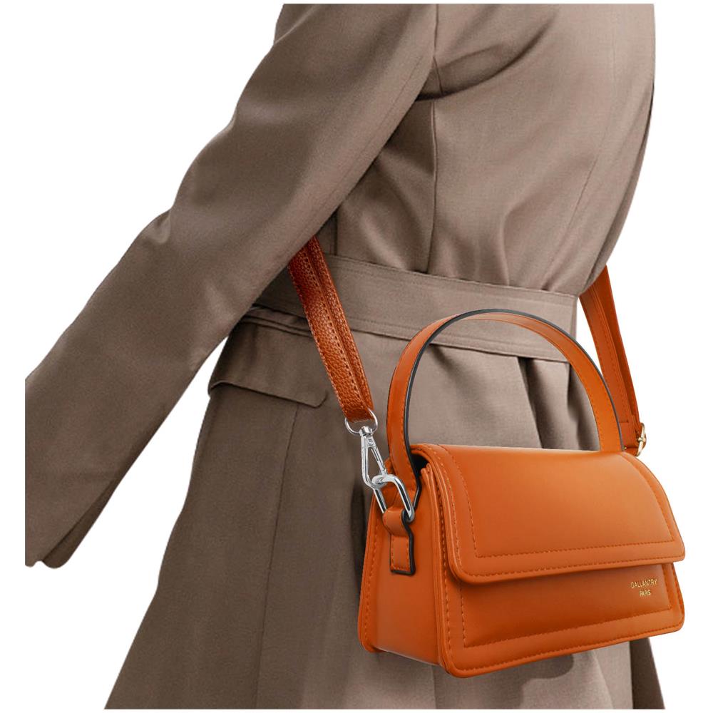 Borsa A Tracolla In Similpelle Liscia, Marrone - Foto 5