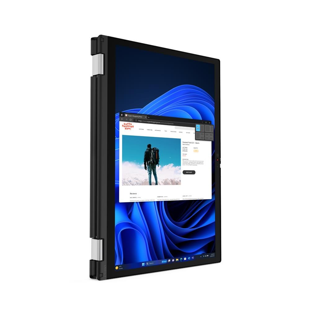ThinkPad L13 2-in-1 Gen 5 (Intel) Intel Core Ultra 5 125U Ibrido (2 in 1) 33,8 cm (13.3") Touch screen WUXGA 16 GB LPDDR5-SDRAM 512 GB SSD Wi-Fi 6E (802.11ax) Windows 11 Pro Italiano Nero - Foto 19