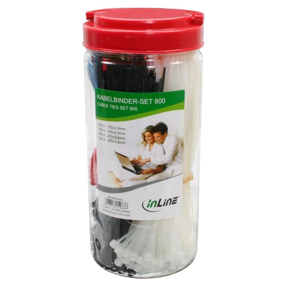 set fascette per cablaggio di vari colori e dimensioni con pinza inclusa, 800 pezzi - Foto 3