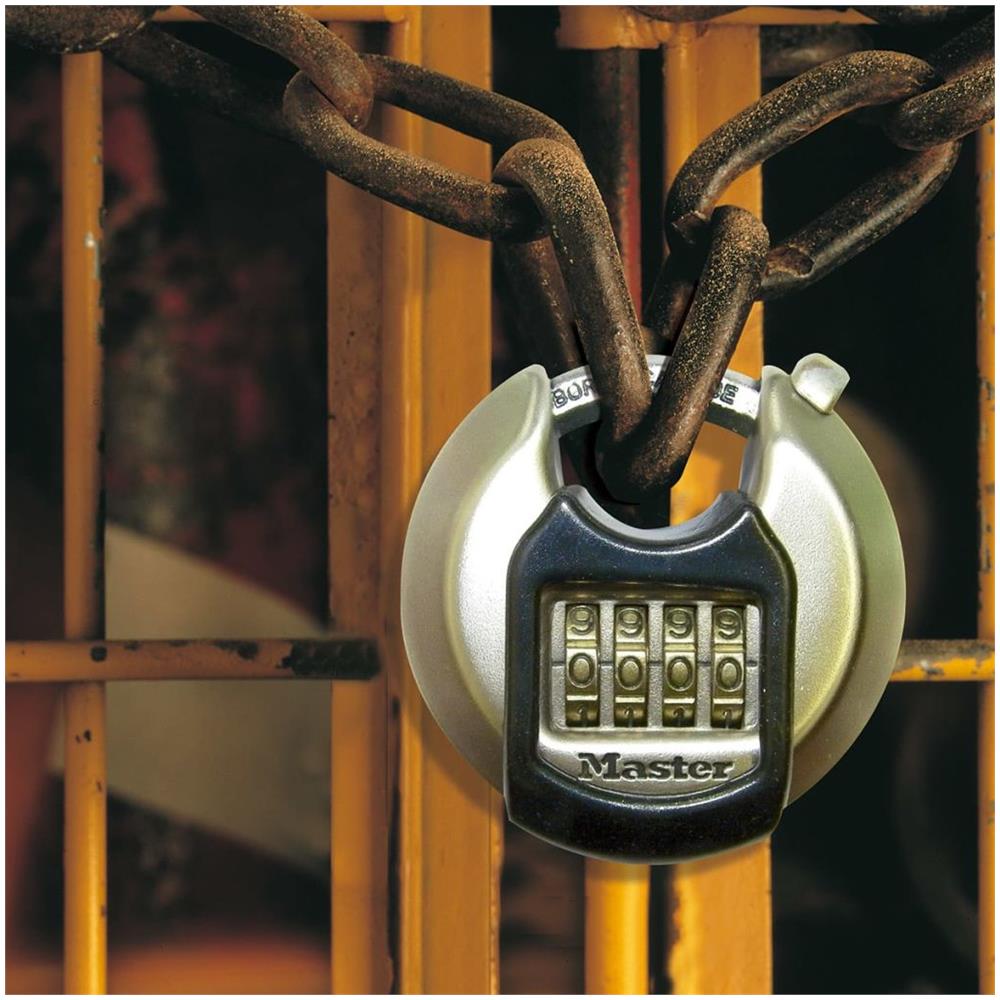 DISCO LUCCHETTI x 2-90mm Heavy Duty Lucchetto-Corpo in Acciaio Inox & Anello Di Trazione 