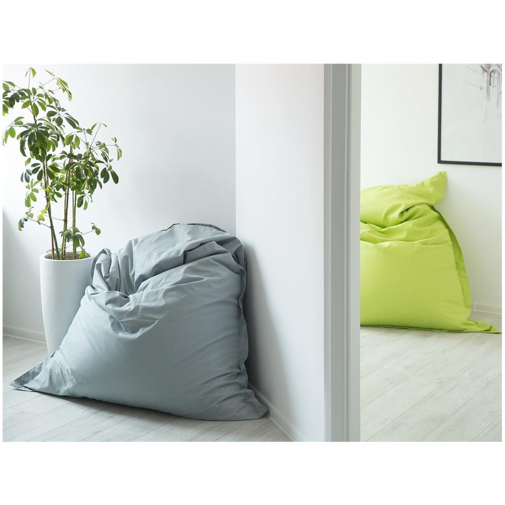 Poltrona Sacco Impermeabile In Poliestere Grigia 140x180cm - Foto 2