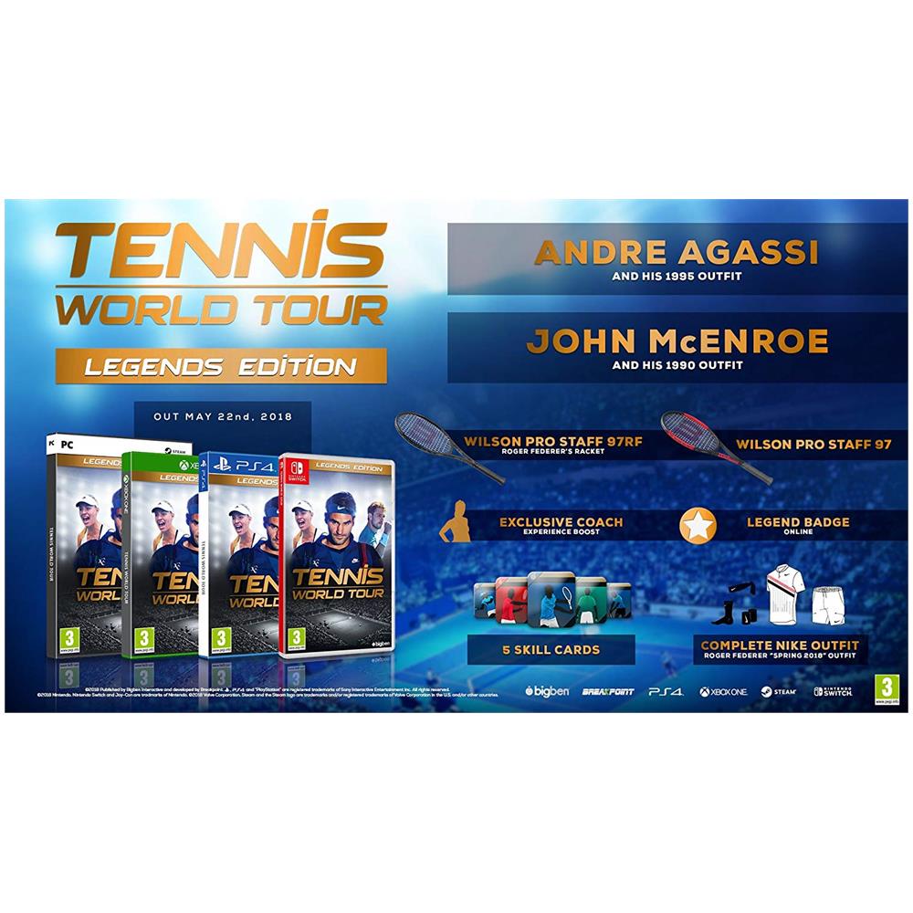 PS4 - Tennis World Tour Legend Edition - Foto 2