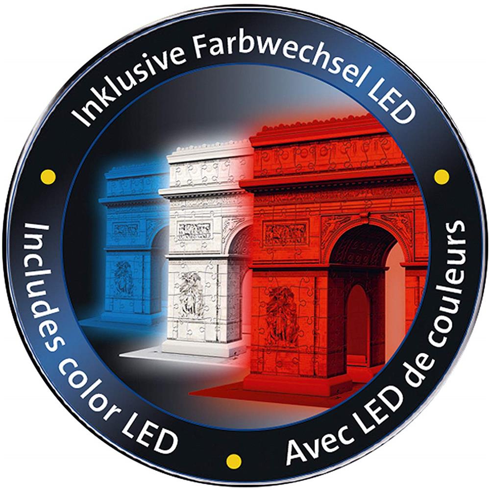 Puzzle 3D Arco di Trionfo Night 216 Pezzi - Foto 3