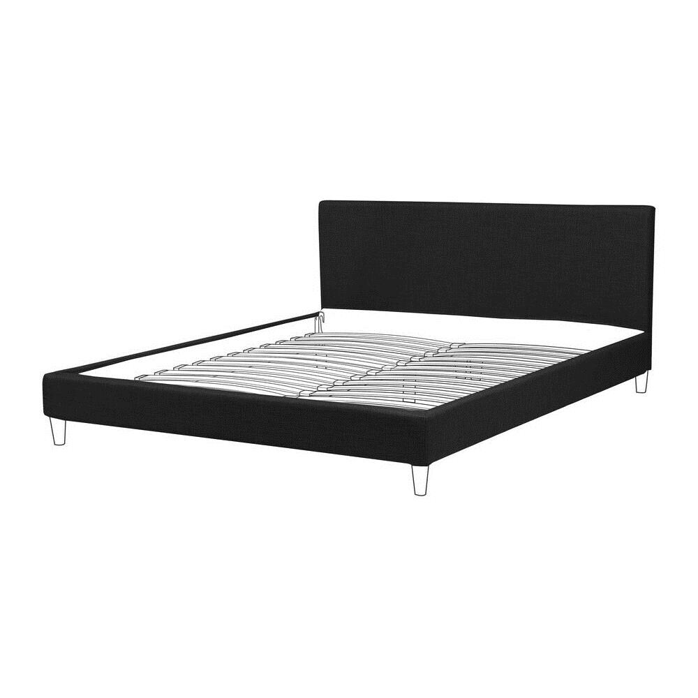 Fodera In Tessuto Nero Per Il Letto 180 X 200 Cm Fitou - Foto 2