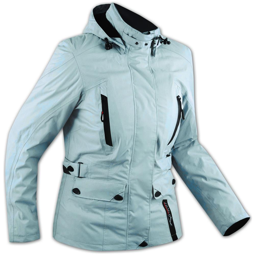 Giacca Scooter Lady Città Moto Donna Impermeabile Protezioni Ce Azzurro Xs - Foto 1