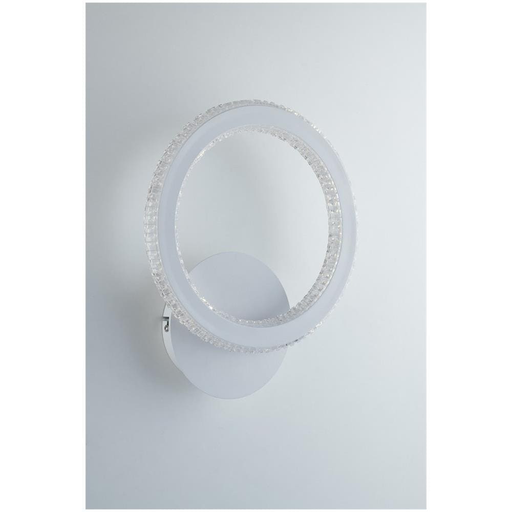 Lampada Da Parete A Led Circolare In Cristallo Integrata, 4000k - Foto 1