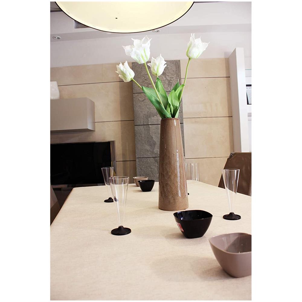 Tovaglia In Juta Resinata Con Cuori Di Color Rosso 140x160 - Foto 1