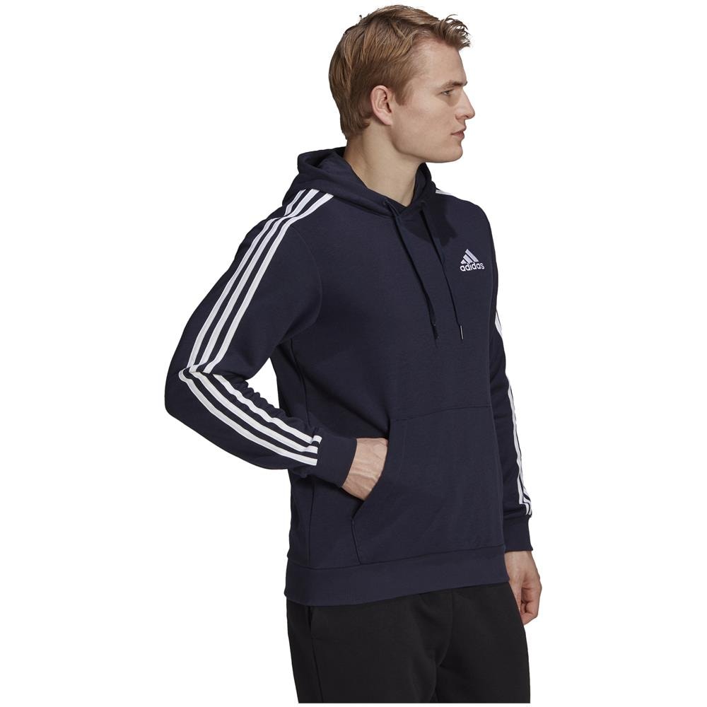 Felpa Da Uomo Con Cappuccio Essentials 3-stripes Blu Taglia S Codice Gk9081 - Foto 5