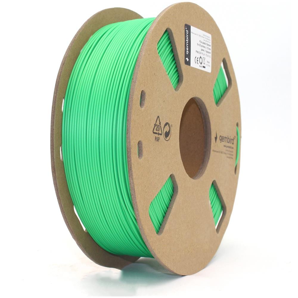 3DP-PLA1.75-01-G Materiale di Stampa 3D Acido polilattico (PLA) Verde 1,4 kg - Foto 1