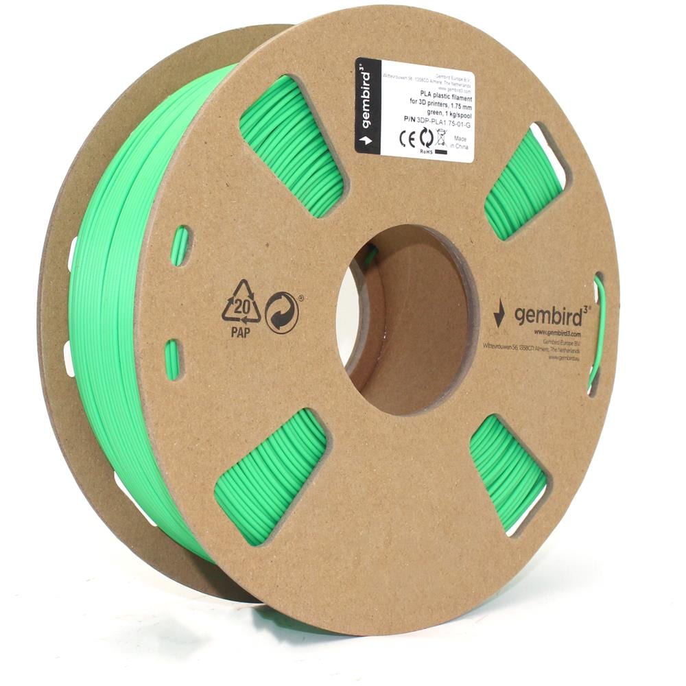 3DP-PLA1.75-01-G Materiale di Stampa 3D Acido polilattico (PLA) Verde 1,4 kg - Foto 2