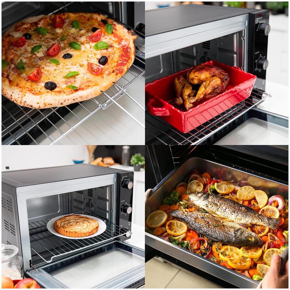 Forno Ventilato Multifunzione 58l 2000w Nero - Bat-58rc - Foto 2