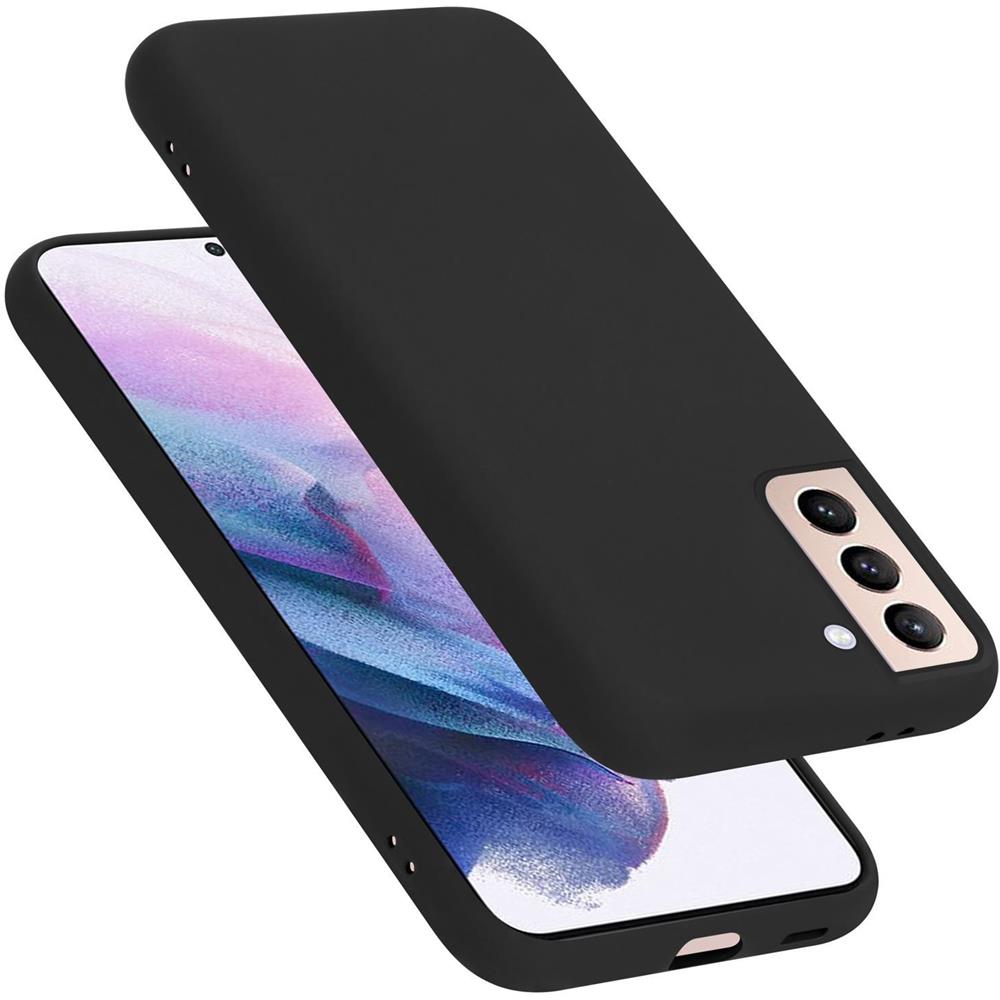 Custodia Compatibile Con Samsung Galaxy S21 Plus In Liquid Nero - Coperchio Protettivo In Silicone Tpu Flessibile - Foto 1