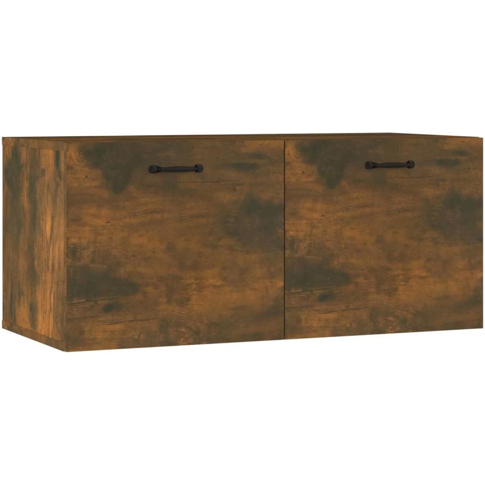 Armadietto A Muro Rovere Fumo 80x35x36,5cm In Legno Multistrato - Foto 2