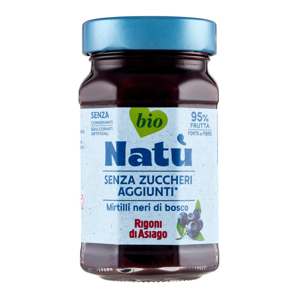 Rigoni Di Asiago Natu Bio Mirtilli Neri Senza Zuccheri Aggiunti 240 Grammi - Foto 1