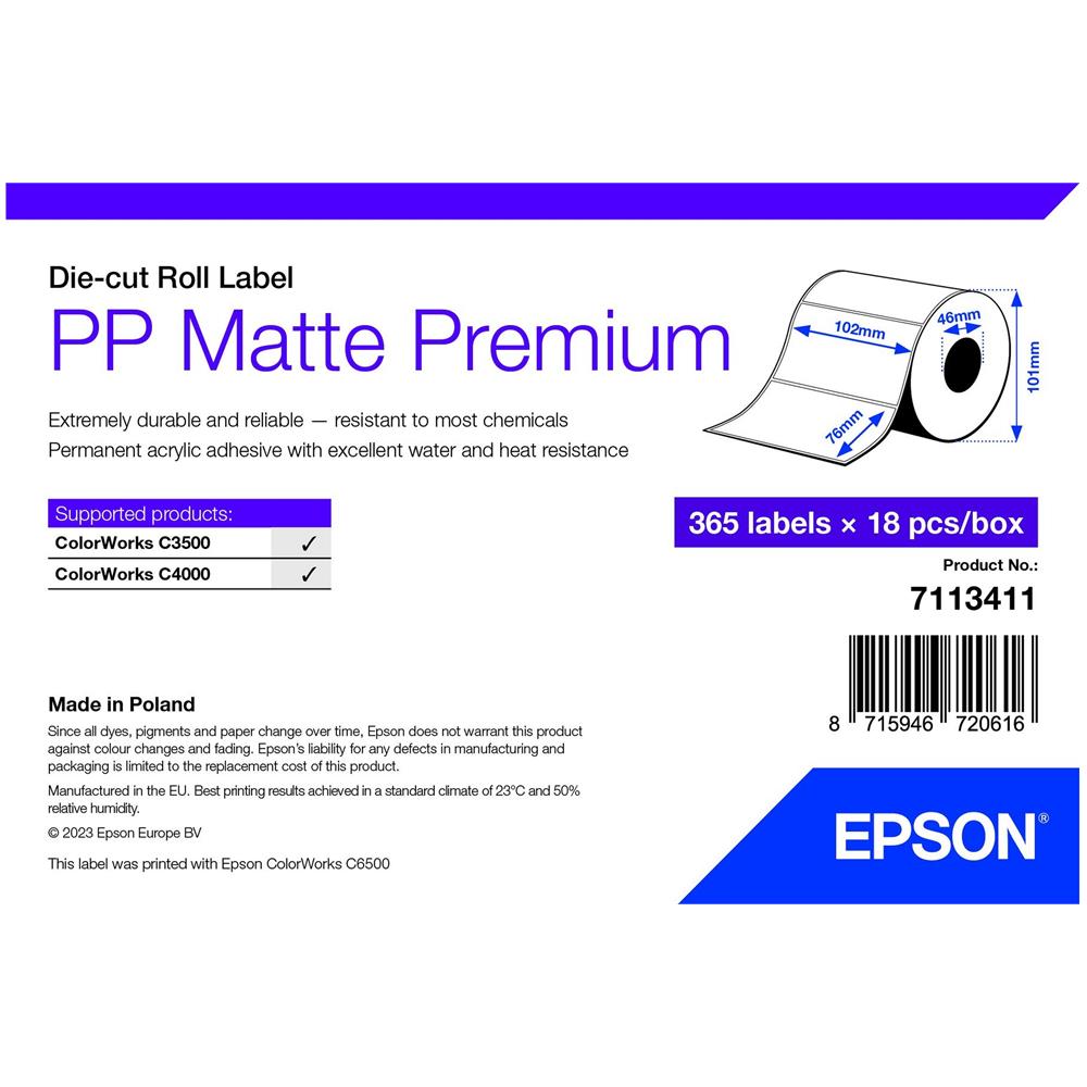 PP MATTE LABEL PREM DIE-CUT - Foto 1