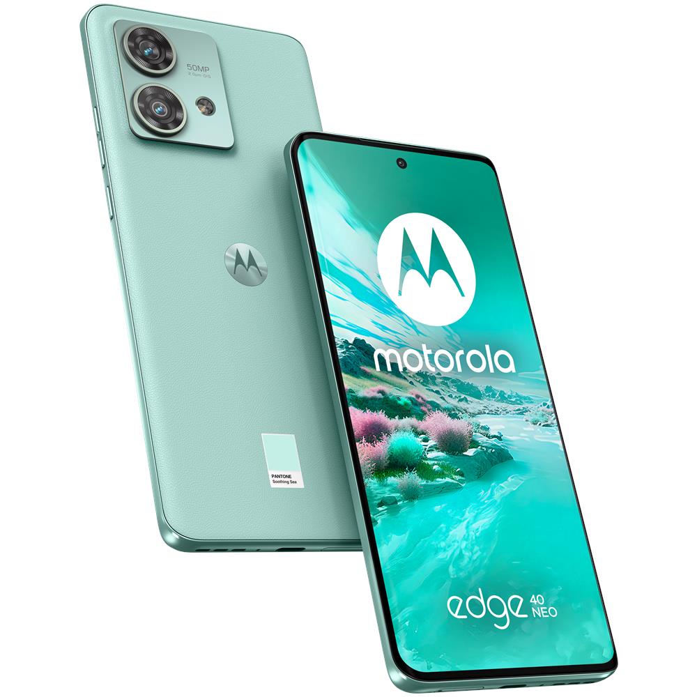 Moto Edge 40 Neo 5G 256GB 12GB Ram Display 6.55 Main Camera 50MP NanoSIM+eSIM Android 13 Dimensity 7030 5000mAh Soothing Sea - Foto 1