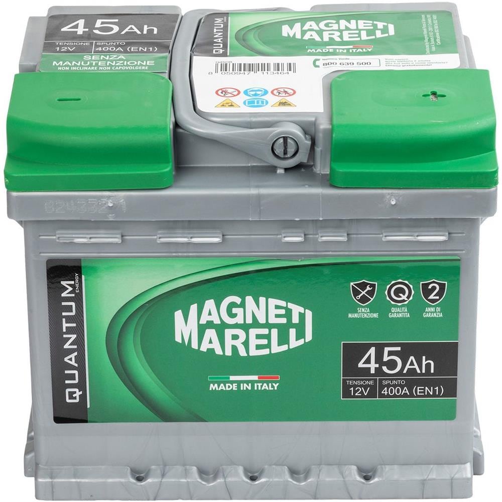 Magneti Marelli Batteria Per Auto 45ah 12v 360a En1 Per Cassetta L1b - Foto 2