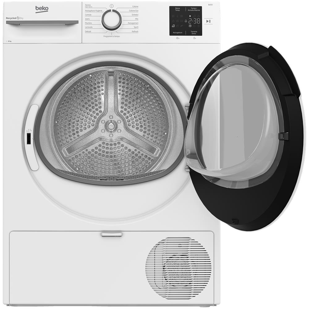 Asciugatrice BMT103EW Classe D con Pompa di Calore Capacità 10 kg Display Touch e Programmi Speciali Bianco - Foto 5