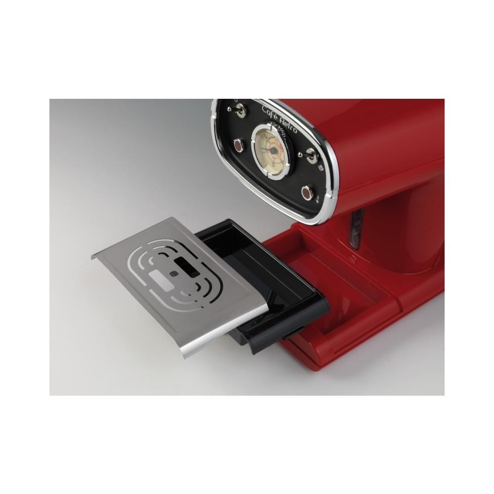 Retrò Macchina Caffè Capacità Serbatoio 0.9 Litri Potenza 900 Watt Colore Rosso - Foto 10
